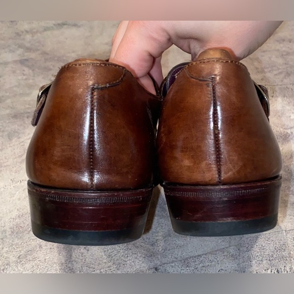 CARMINA Spain Inca Double Monk Straps Museum Brown Leather Dress Shoes 7.5 US - Picture 7 of 11